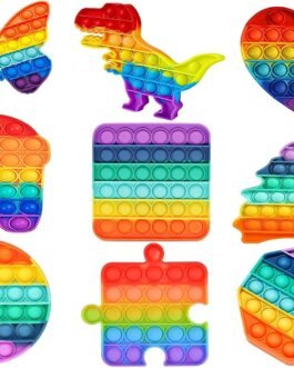 VGRASSP Pop It Fidget Sensory Toys, Stress Relief Silicone Pressure Relieving, Squeeze Novelty Gifts for Kids Children Adults – Pack of 1, Color As Per Stock (Random Design) VGRASSP Pop It Fidget Sensory Toys, Stress Relief Silicone Pressure Relieving, Squeeze Novelty Gifts for Kids Children Adults – Pack of 1, Color As Per Stock (Random Design)