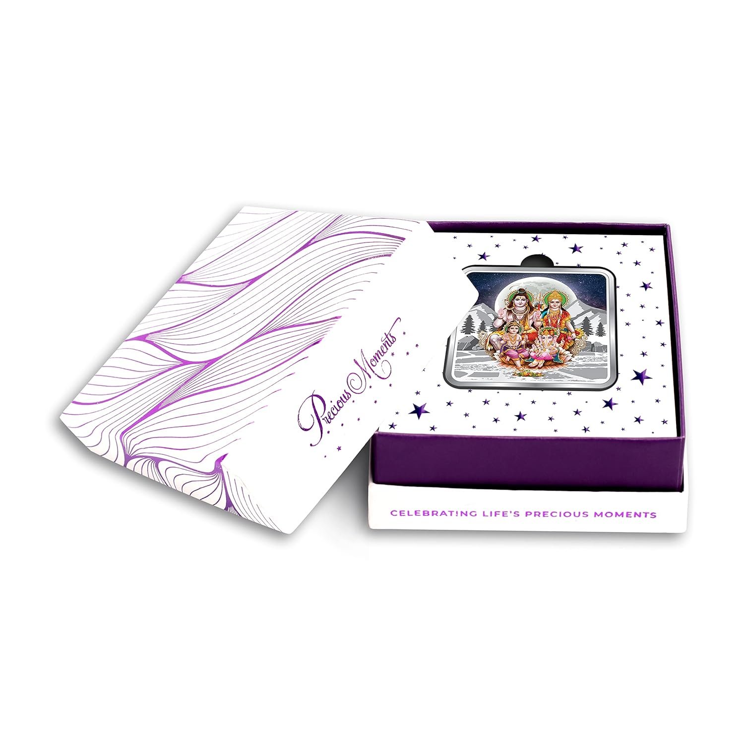 ACPL Silver Coin BIS Hallmarked Shiv Pariwar 999 Pure by ACPL Precious Moments available in 10/20/50/100 gram. - Image 3