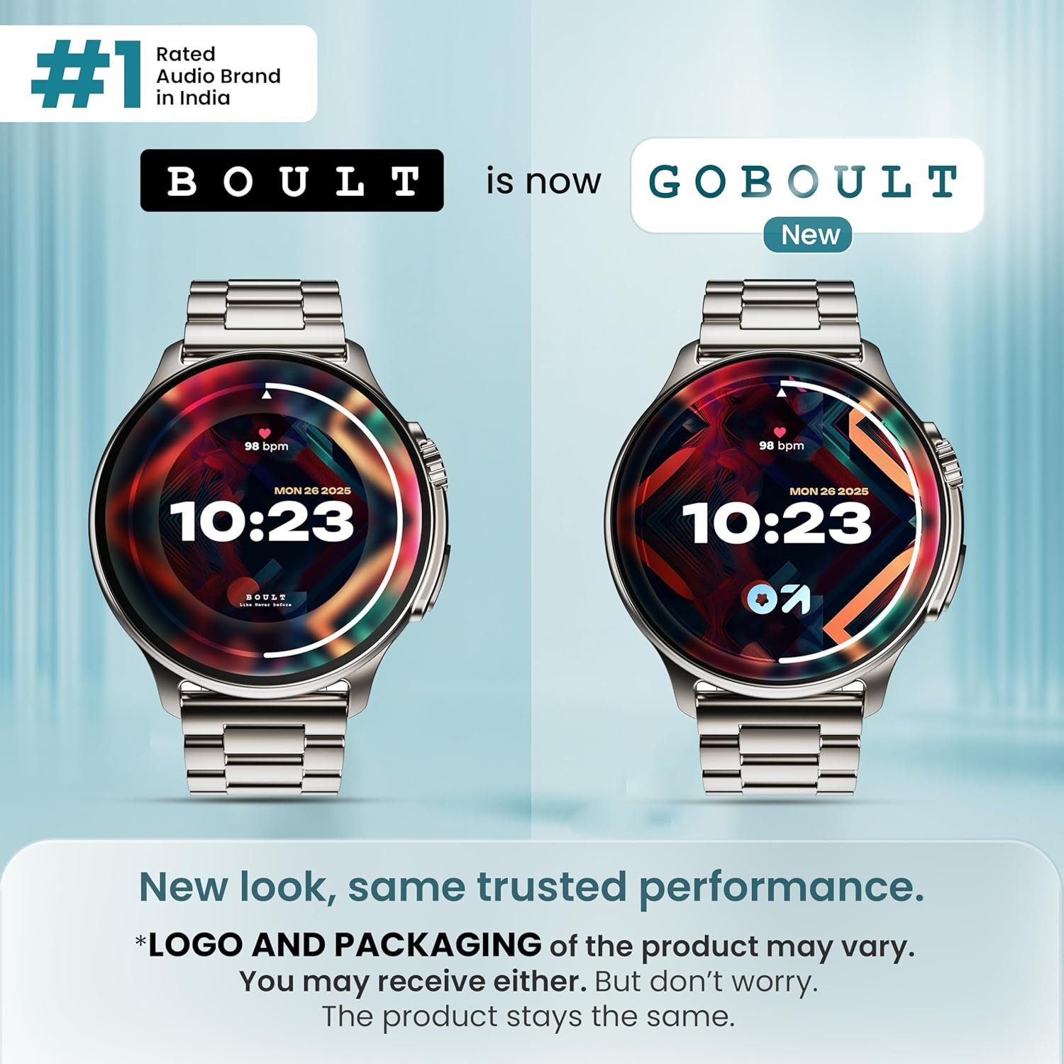 Boult GOBOULT Newly Launched Crown R Pro Smart Watch 1.43''HD AMOLED,Bluetooth Calling,Working Crown,Zinc Alloy Frame,600 Nits Brightness,AI Voice Assistant,SpO2 Monitoring,120,Sports Mode (Chrome) - Image 2