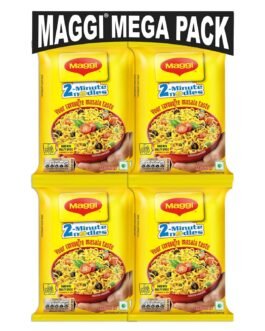 MAGGI 2-Minute Instant Noodles, Masala Noodles With Goodness Of Iron, Made With Choicest Quality Spices, Favourite Masala Taste, 840g Pouch (Pack of 12, 70 g each) MAGGI 2-Minute Instant Noodles, Masala Noodles With Goodness Of Iron, Made With Choicest Quality Spices, Favourite Masala Taste, 840g Pouch (Pack of 12, 70 g each)