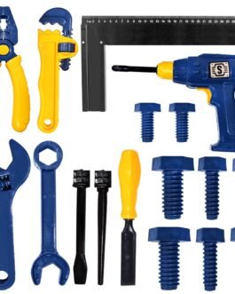 FunBlast Plastic Tools Kit Toys for Kids – Pretend Play Toy, Role Play Engineer Workshop Tool Kit for Kids, DIY Tool Set Play Toys for Children – (17 PC; Multicolor) FunBlast Plastic Tools Kit Toys for Kids – Pretend Play Toy, Role Play Engineer Workshop Tool Kit for Kids, DIY Tool Set Play Toys for Children – (17 PC; Multicolor)