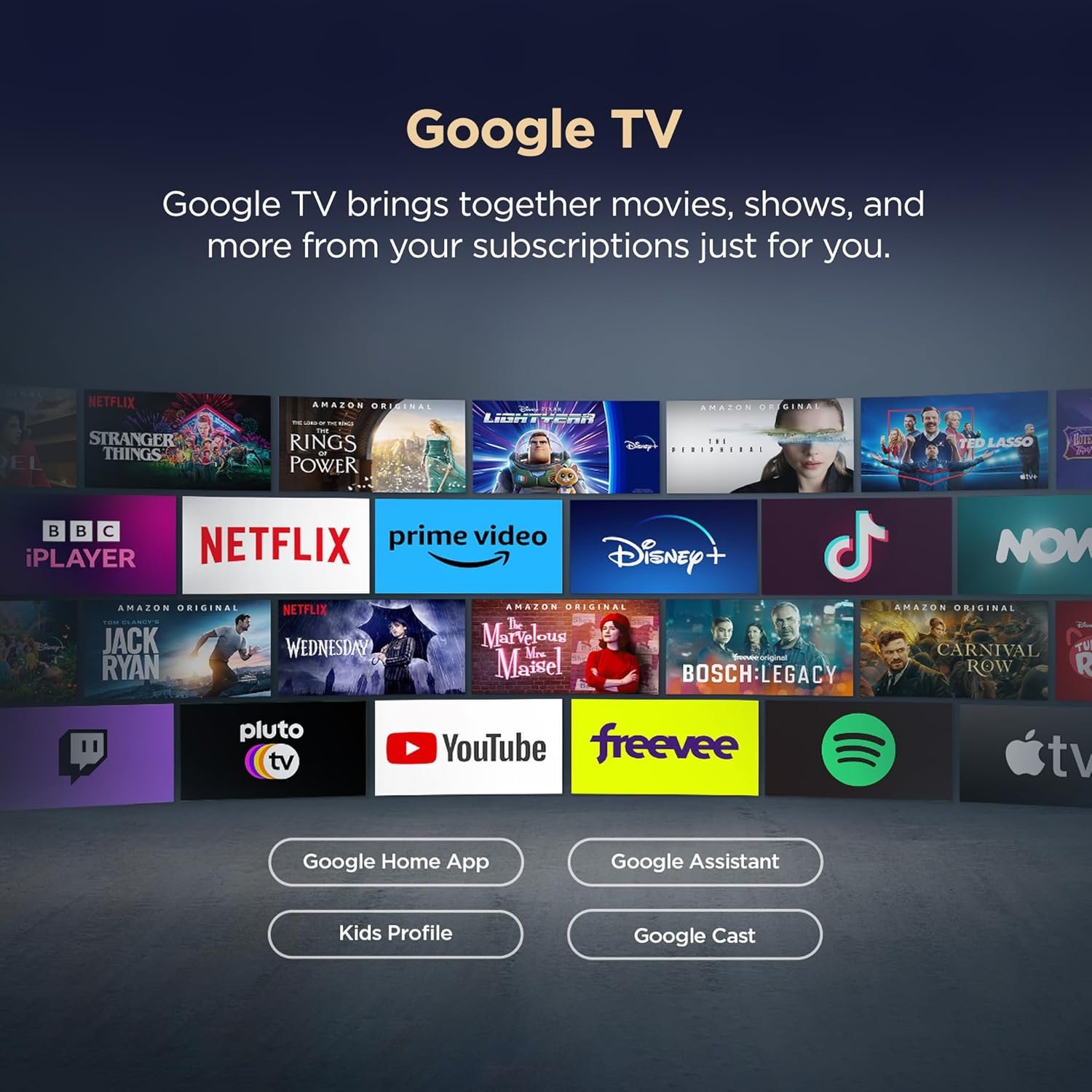 TCL 139 cm (55 inches) Metallic Bezel Less Series 4K Ultra HD Smart LED Google TV 55V6C (Black) - Image 3