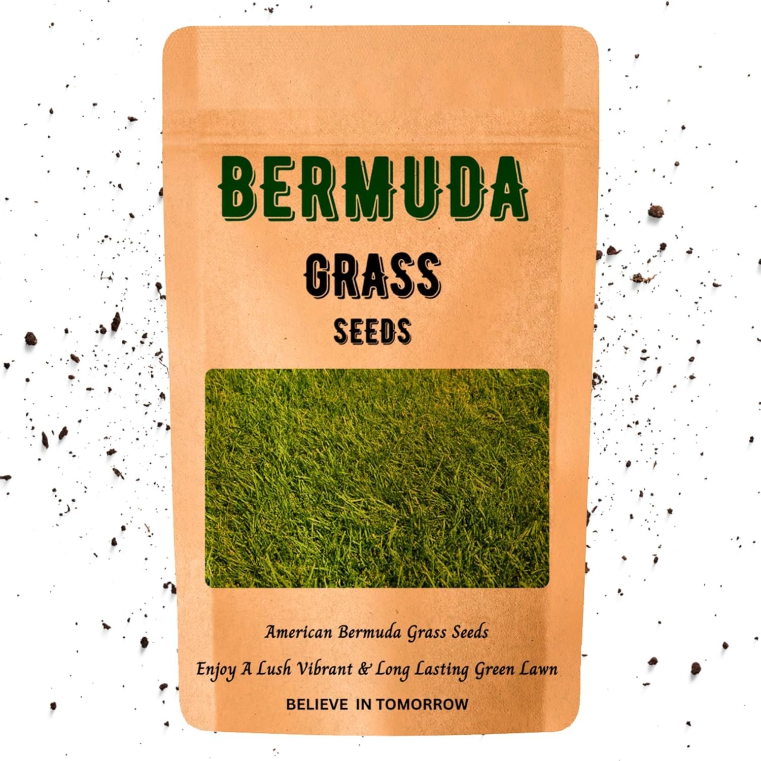 American Bermuda Grass Seeds for Lawn, Turf, Cricket Ground, Stadium, Park, Farmhouse, Sports Field, Garden Grass, Fast Growing, Green Grass, Gardening Seeds | Free Growing Guide | (10 gram)