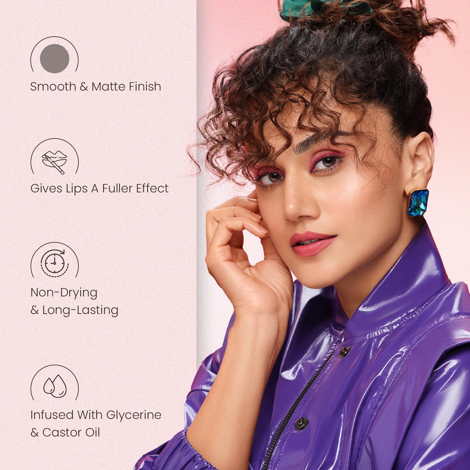 Swiss Beauty Bold Matt Lip Liner | Long-lasting |Matte Finish | Non-drying | Shade-06, 1.6gm - Image 2