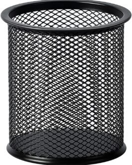 GLUN® Round Black Mesh Metal Desk Pen, Pencil and Other Stationery Organiser Holder, Use at Office, School and Home Pack of 1 GLUN® Round Black Mesh Metal Desk Pen, Pencil and Other Stationery Organiser Holder, Use at Office, School and Home Pack of 1