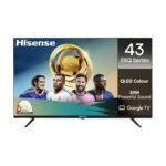 Hisense 108 cm (43 inches) E5Q Series Full HD Smart QLED Google TV 43E5Q (Black)