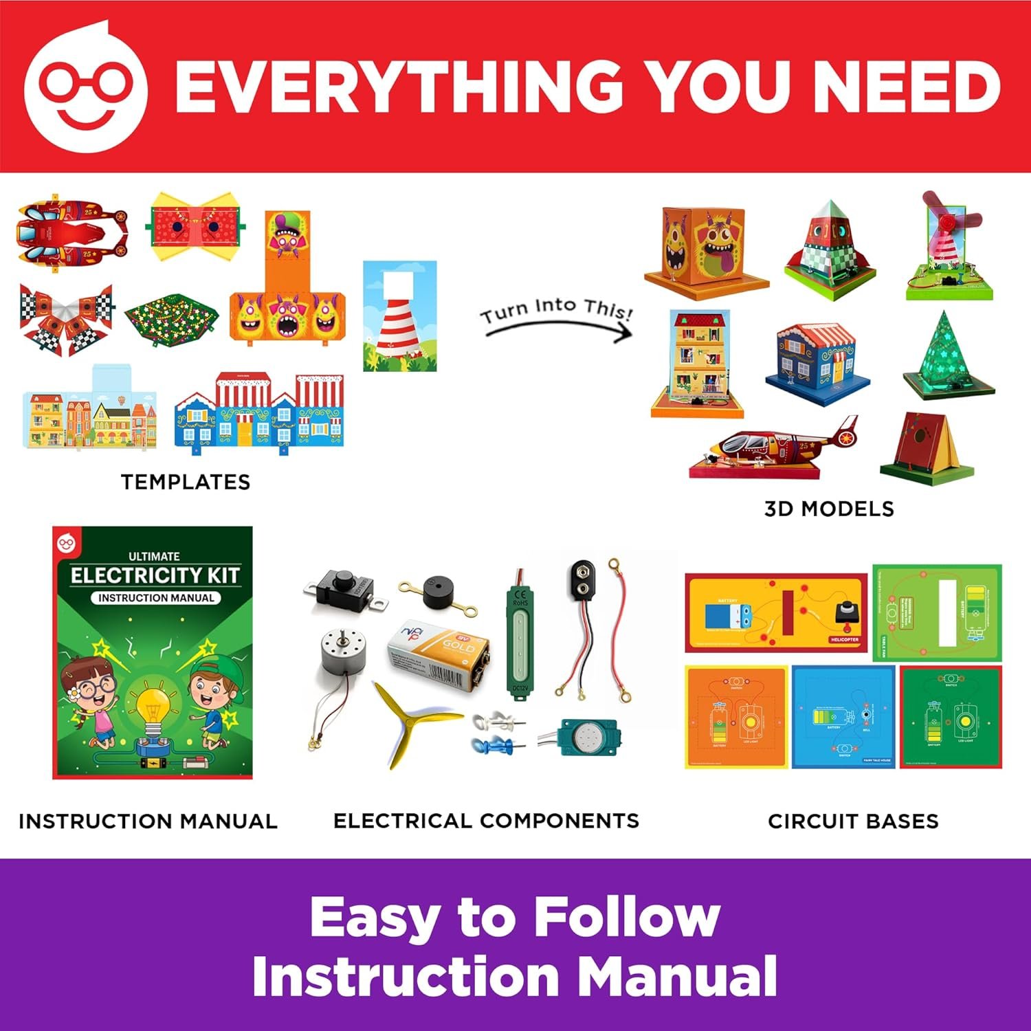 Einstein Box Ultimate Electricity & Science Kit | Science Project Kit | Electric Project Kit | Electronic Circuits | Electric Circuit Kit | Toys for Kids Ages 8-15 Years | Science Experiment Kit - Image 7