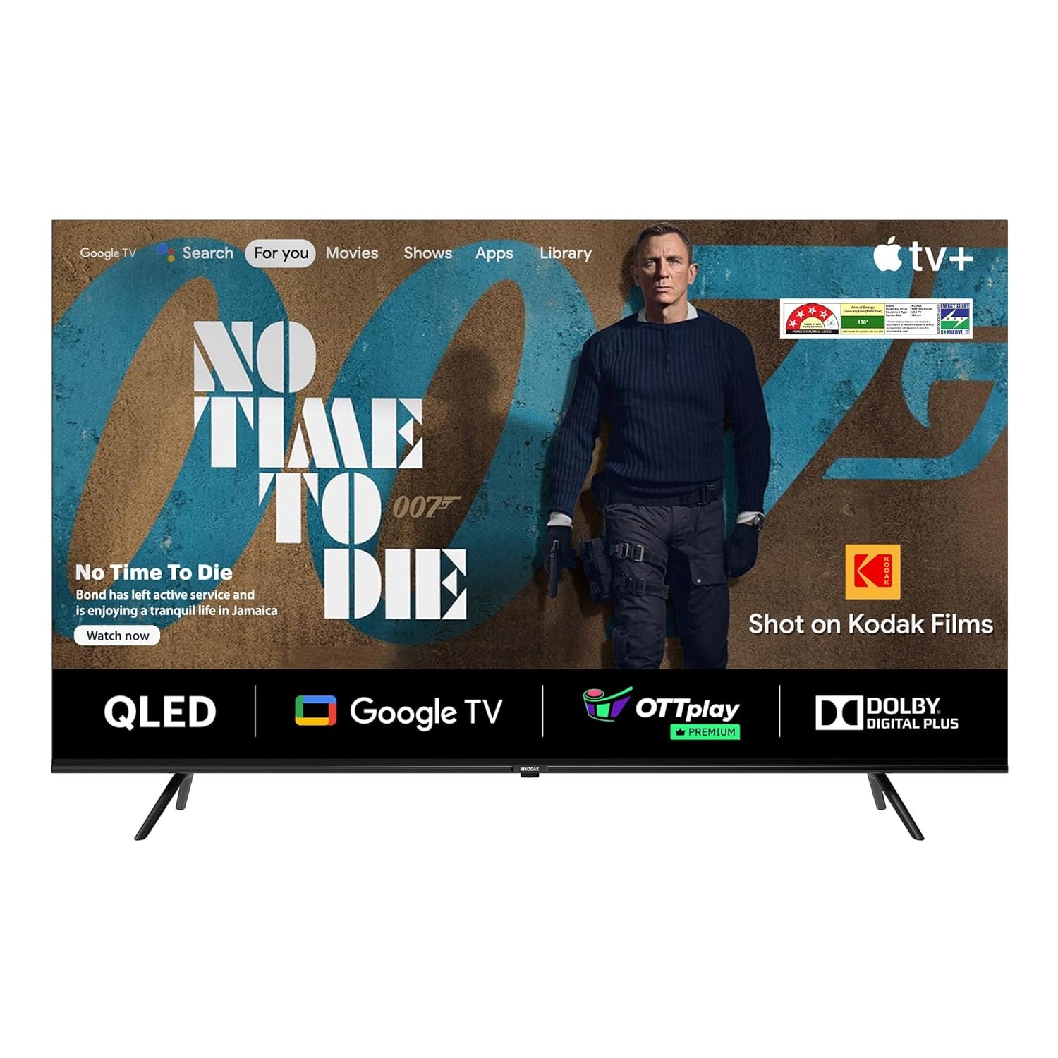 Kodak 139 Cm (55 Inches) Matrix Series 4K Ultra Hd Smart QLED Google Tv 55Mt5022, Black - Image 2