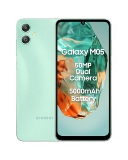 Samsung Galaxy M05 (Mint Green, 4GB RAM, 64 GB Storage) | 50MP Dual Camera | Bigger 6.7″ HD+ Display | 5000mAh Battery | 25W Fast Charging | 2 Gen OS Upgrade & 4 Year Security Update | Without Charger Samsung Galaxy M05 (Mint Green, 4GB RAM, 64 GB Storage) | 50MP Dual Camera | Bigger 6.7″ HD+ Display | 5000mAh Battery | 25W Fast Charging | 2 Gen OS Upgrade & 4 Year Security Update | Without Charger