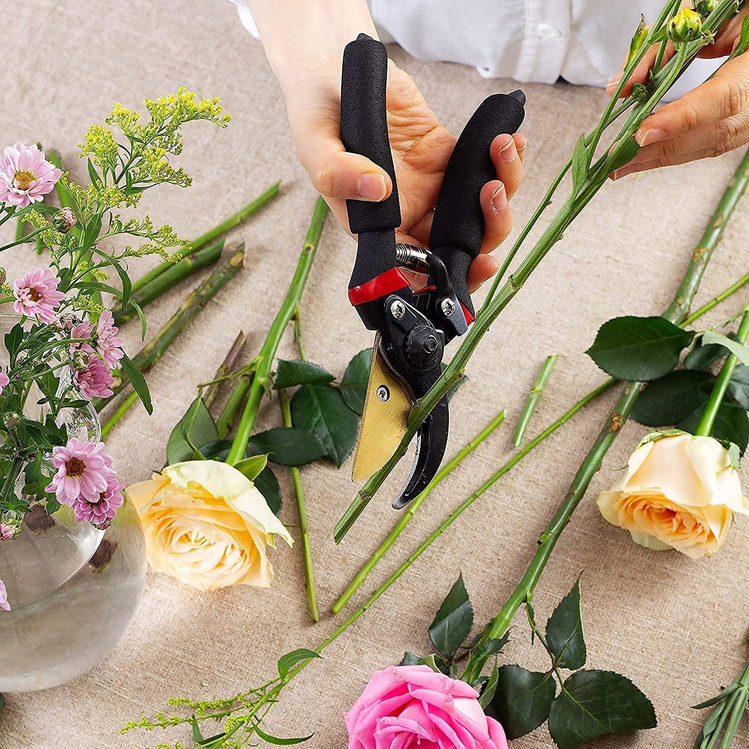 ELMVIA Garden Scissors And Cutter/Branch/Cutting Scissors/Pruners For Plants/Pruning Cutter/Grafting Knife For Lawn, Garden & Potted Plants (HEAVY DUTY) - Image 7