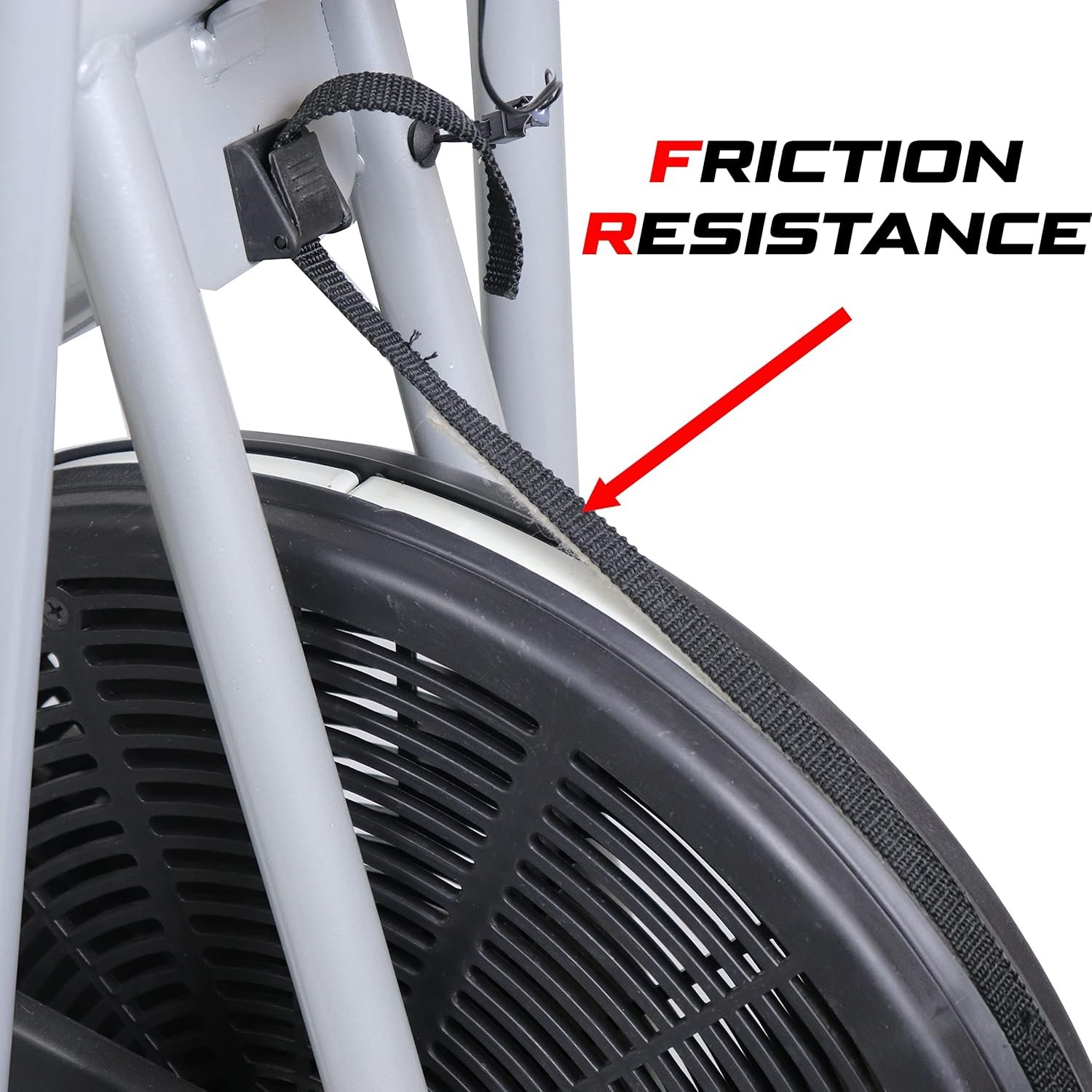 Kobo Air Bike Exercise Cycle For Home 120 Kg User Weight || Exercise Bike For Home Gym 3 In 1 With Back Rest & Twister (Silver) - Image 6