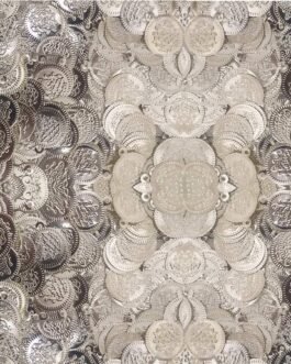 Niva Creation Dealx Silver Plated Laxmi Lakshmi Kasu Coin for Jewellery Making Embroidery aari Work & Pooja Niva Creation Dealx Silver Plated Laxmi Lakshmi Kasu Coin for Jewellery Making Embroidery aari Work & Pooja