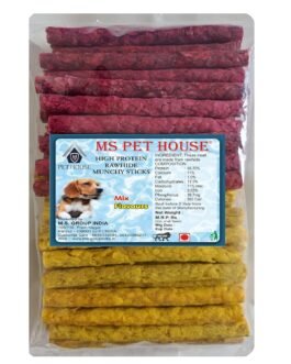 MS PET HOUSE Dog Chew Sticks Munchy Stick Mix Flavours 900 Gram Dogs Snacks, Treats (450G Chicken Flavor and 450G Mutton Flavor Pack of 1), All Life Stages MS PET HOUSE Dog Chew Sticks Munchy Stick Mix Flavours 900 Gram Dogs Snacks, Treats (450G Chicken Flavor and 450G Mutton Flavor Pack of 1), All Life Stages