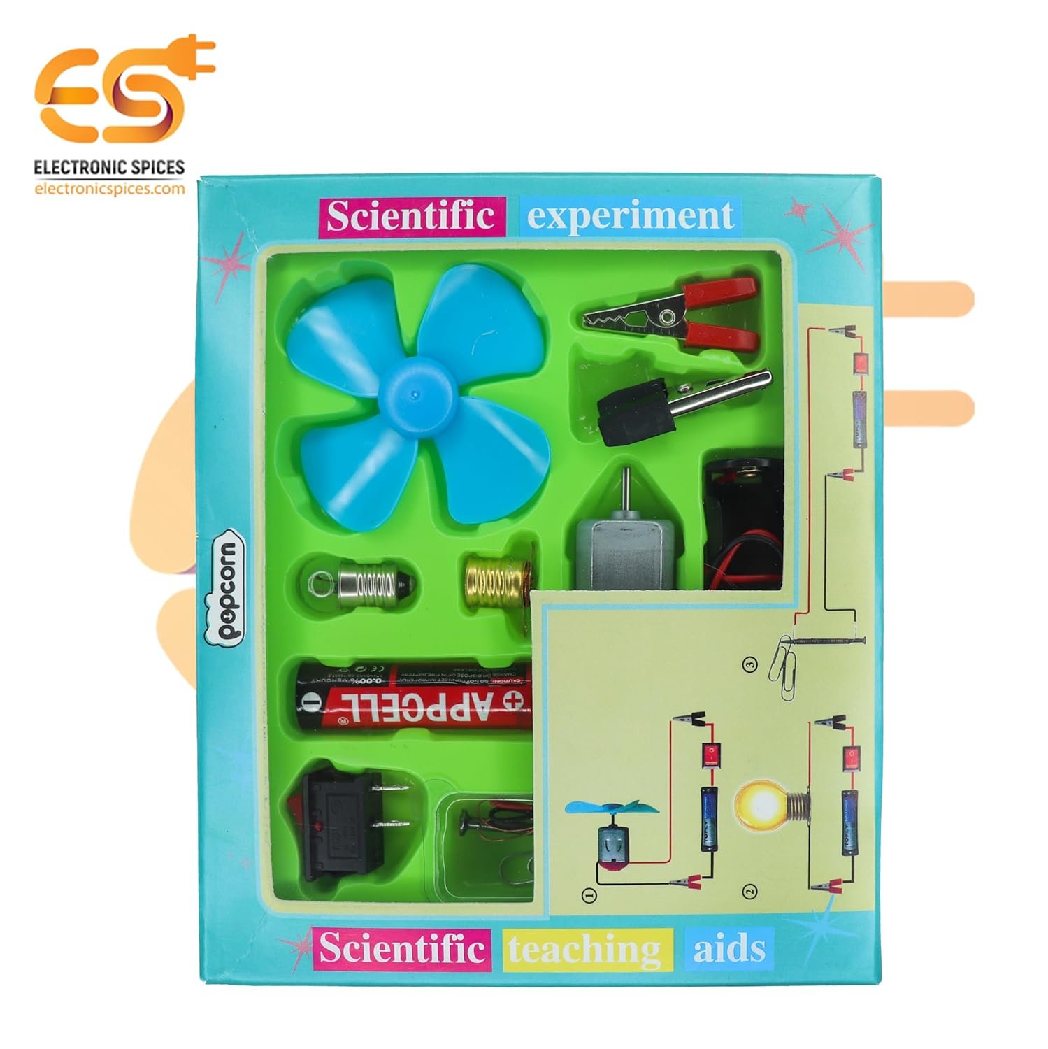 Electronic Spices Science Experiment Kit – for Kids, STEM Kit, Electric Circuit Kit with Motor Fan Toy, DIY Kit for Students, Science Experiment Kit - Image 3