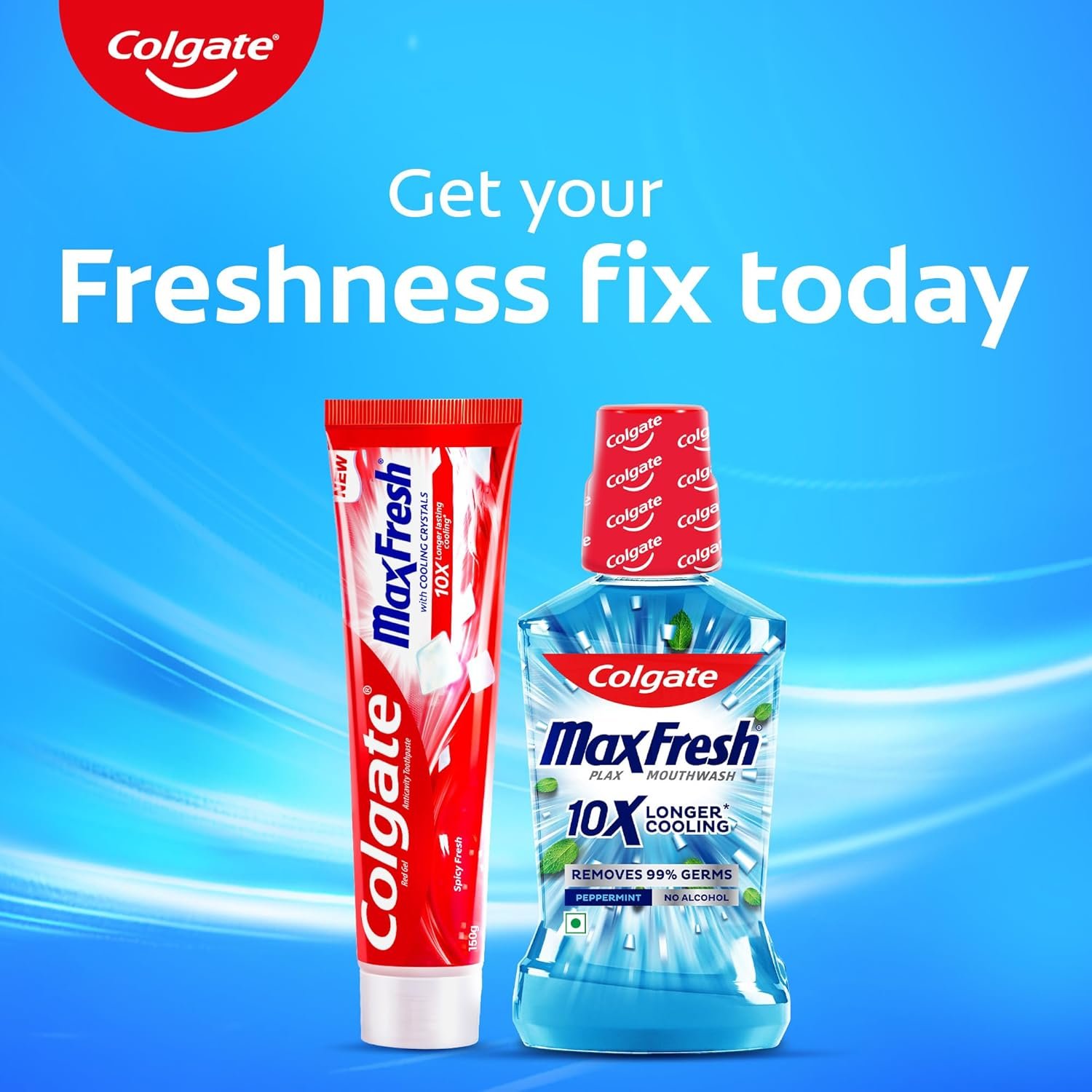 Colgate Max Fresh Toothpaste, Red Gel Paste with Menthol For Tooth Decay Prevention, Cavity Protection, Gum Protection, Whitening, Eliminates Bad Breath (300g, 150g X 2, Spicy Fresh, Saver Pack) - Image 7