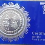 DBJ 10g Laxmi ganesh PURE SILVER plated coin