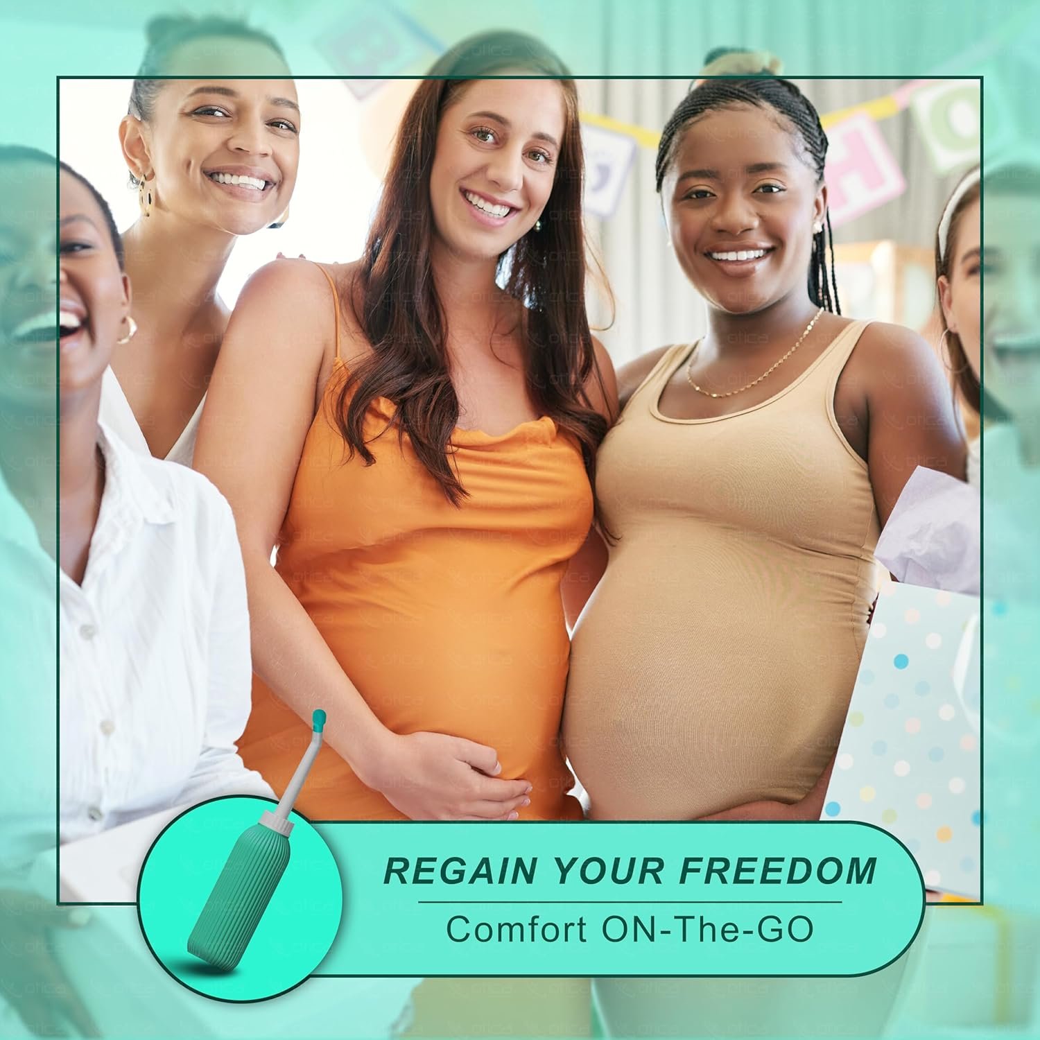 OTICA Portable Bidet Spray for Toilet – 500ML Handheld Personal Hygiene Peri Bottle with Angled Nozzle – Anti-Slip Water Spray for Travel, Postpartum, Perineal care, Camping & Baby Care - Image 7