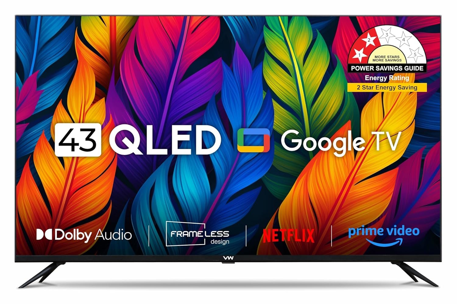 VW 109 cm (43 inches) Pro Series 4K Ultra HD Smart QLED Google TV VW43GQ1 - Image 2