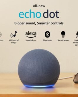 Amazon Echo Dot (5th Gen) | Smart speaker with Bigger sound, Motion Detection, Temperature Sensor, Alexa and Bluetooth| Blue Amazon Echo Dot (5th Gen) | Smart speaker with Bigger sound, Motion Detection, Temperature Sensor, Alexa and Bluetooth| Blue