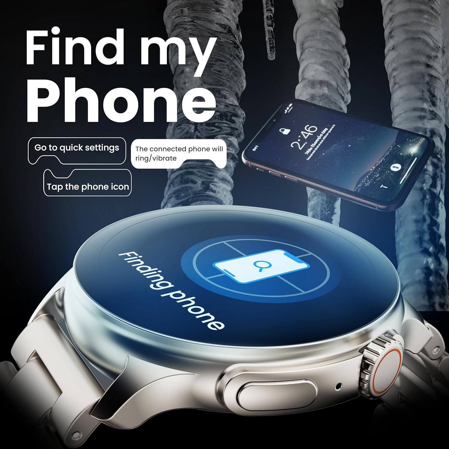 Boult GOBOULT Newly Launched Crown R Pro Smart Watch 1.43''HD AMOLED,Bluetooth Calling,Working Crown,Zinc Alloy Frame,600 Nits Brightness,AI Voice Assistant,SpO2 Monitoring,120,Sports Mode (Chrome) - Image 12