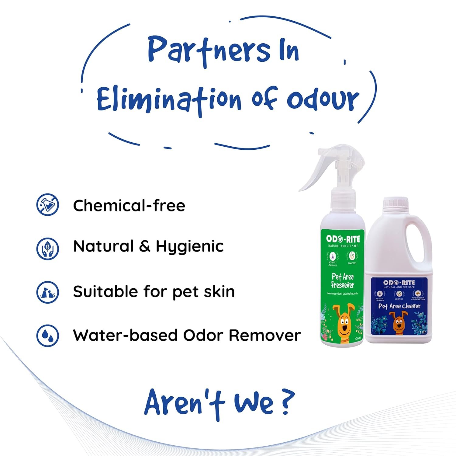 ODO-RITE Combo Pack Pet Area Freshener 200 ml Spray + Kennel Wash 1000 ml | Stain and Odour Remover 100% Natural - Image 4