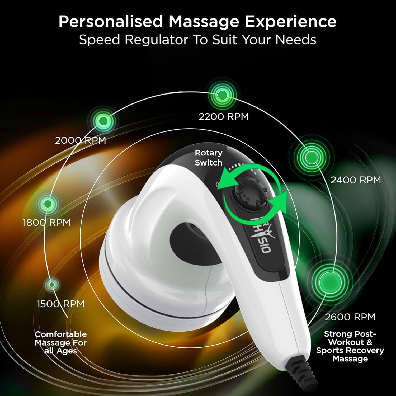 Dr Physio USA Electric Full Body Massager for Pain Relief of Back, Leg & Foot, White - Image 3