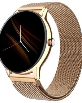 Noise Twist Go Round dial Smartwatch with BT Calling, 1.39″ Display, Metal Build, 100+ Watch Faces, IP68, Sleep Tracking, 100+ Sports Modes, 24/7 Heart Rate Monitoring (Gold Link)