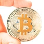 Craftbia Shining Silver and Gold Metal BTC Bitcoin Coin – Special Edition Metal Coin with Gold Plating | 32g | 40mm | Includes Acrylic Case