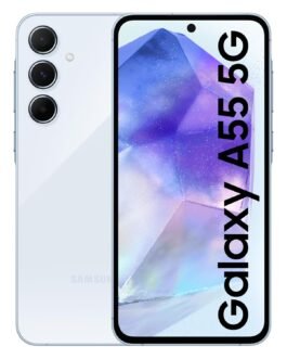 Samsung Galaxy A55 5G (Awesome Iceblue, 8GB RAM, 128GB Storage) | AI | Metal Frame | 50 MP Main Camera (OIS) | Super HDR Video| Nightography | IP67 | Corning Gorilla Glass Victus+ | sAMOLED Display Samsung Galaxy A55 5G (Awesome Iceblue, 8GB RAM, 128GB Storage) | AI | Metal Frame | 50 MP Main Camera (OIS) | Super HDR Video| Nightography | IP67 | Corning Gorilla Glass Victus+ | sAMOLED Display