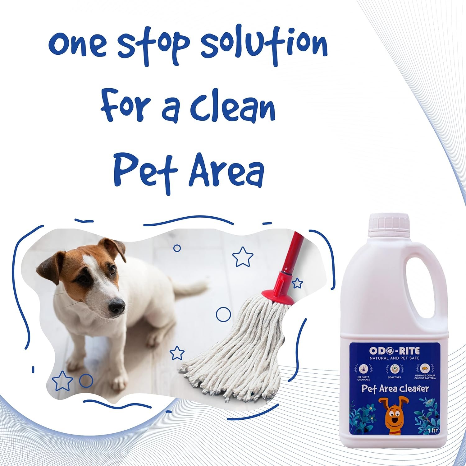 ODO-RITE Pet Area Cleaner/Kennel Wash/Kennel Cleaner/Pet Floor Cleaner/Bio-Technological Pet Floor Cleaner/Natural/Pet & Child Safe Floor Cleaner (1000 ml) - Image 5