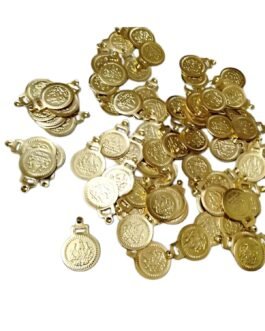 NIRVIFY Lightweight Maha Lakshmi Kasu Coins – charms 100 pcs Embroidery & Craft Accents for Aari, Maggam, Textile Art & DIY Decor (gold) NIRVIFY Lightweight Maha Lakshmi Kasu Coins – charms 100 pcs Embroidery & Craft Accents for Aari, Maggam, Textile Art & DIY Decor (gold)