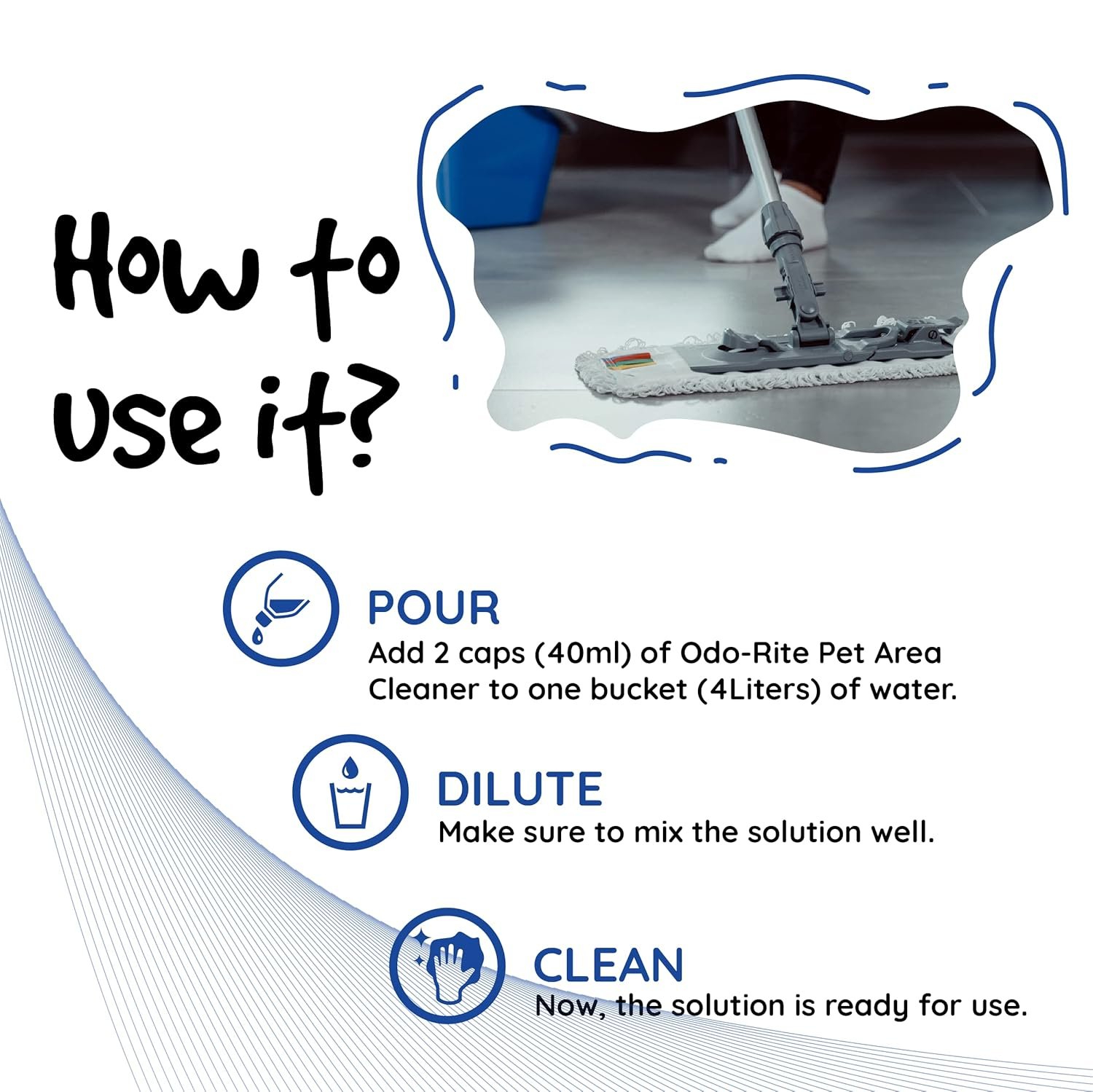 ODO-RITE Pet Area Cleaner/Kennel Wash/Kennel Cleaner/Pet Floor Cleaner/Bio-Technological Pet Floor Cleaner/Natural/Pet & Child Safe Floor Cleaner (1000 ml) - Image 3