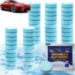 TEKCOOL Concentrated Automotive Glass Wiper Cleaning Tablets, Car Windshield Washer Solid Tablets, Glass Cleaner Tablets (Pack of 50).