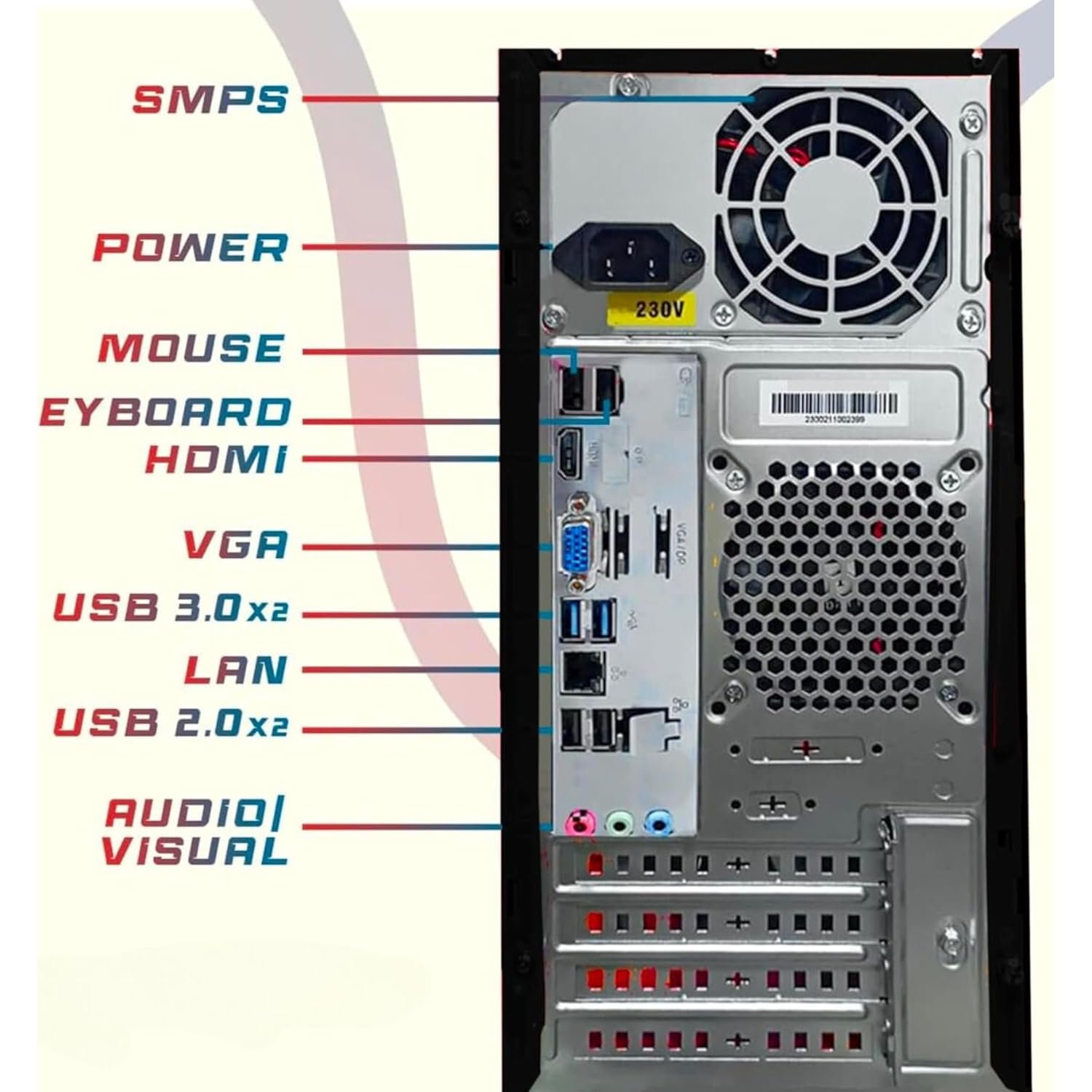 TECNICO Student Learning Desktop Set, 20" HD All-in-One Computer, Dual Core, 8 GB DDR3 RAM, 128 GB SSD, 20" LED Monitor, Keyboard & Mouse, Webcam, Headphone & Mic, WiFi - Image 4