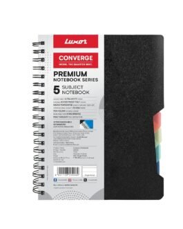 Luxor 5 Subject Single Ruled Notebook – A5 Size, 300 Pages, 70 GSM Luxor 5 Subject Single Ruled Notebook – A5 Size, 300 Pages, 70 GSM