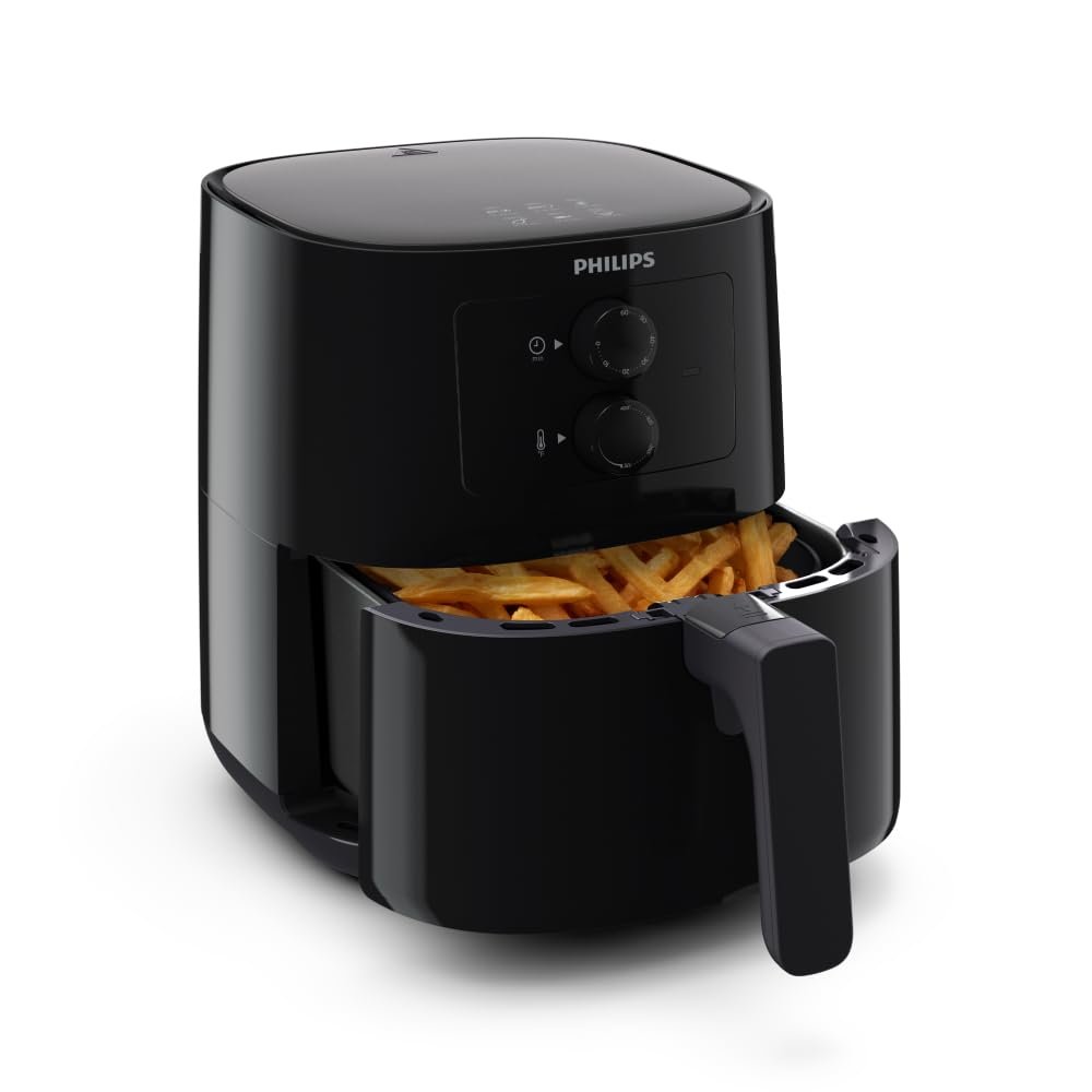 PHILIPS Air fryer for Home, 4.1 Liter, with RapidAir Technology (Black), with additional 1 Yr Warranty by Philips, uses up to 90% less fat (HD9200/90) - Image 2