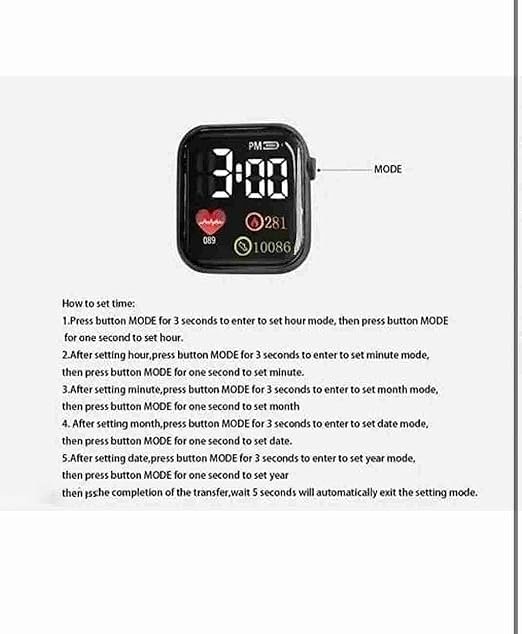 Bleaws 6 Colours Luminous LED Display Fashionable Digital Watches for Kids - Waterproof Sports Square Electronic Watch for Boys and Girls - Image 6