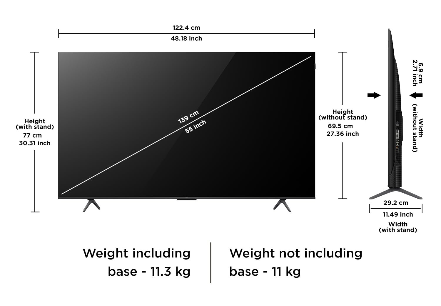 TCL 139 cm (55 inches) 4K Ultra HD Smart QLED Google TV 55T8C - Image 7