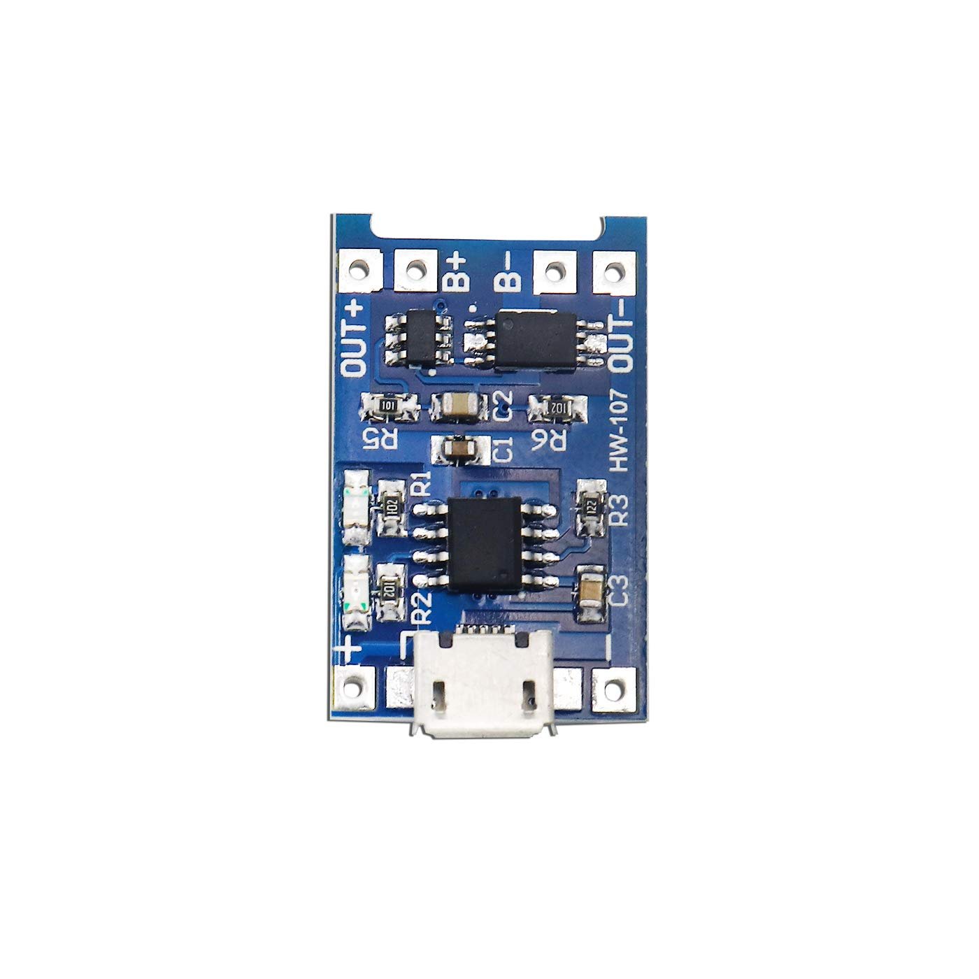 Electronic Spices TP4056 Micro USB Lithium Battery Charging Converter with Overcharge Discharge Over-Current Protection Charging Board (5V,18650), (10) - Image 4