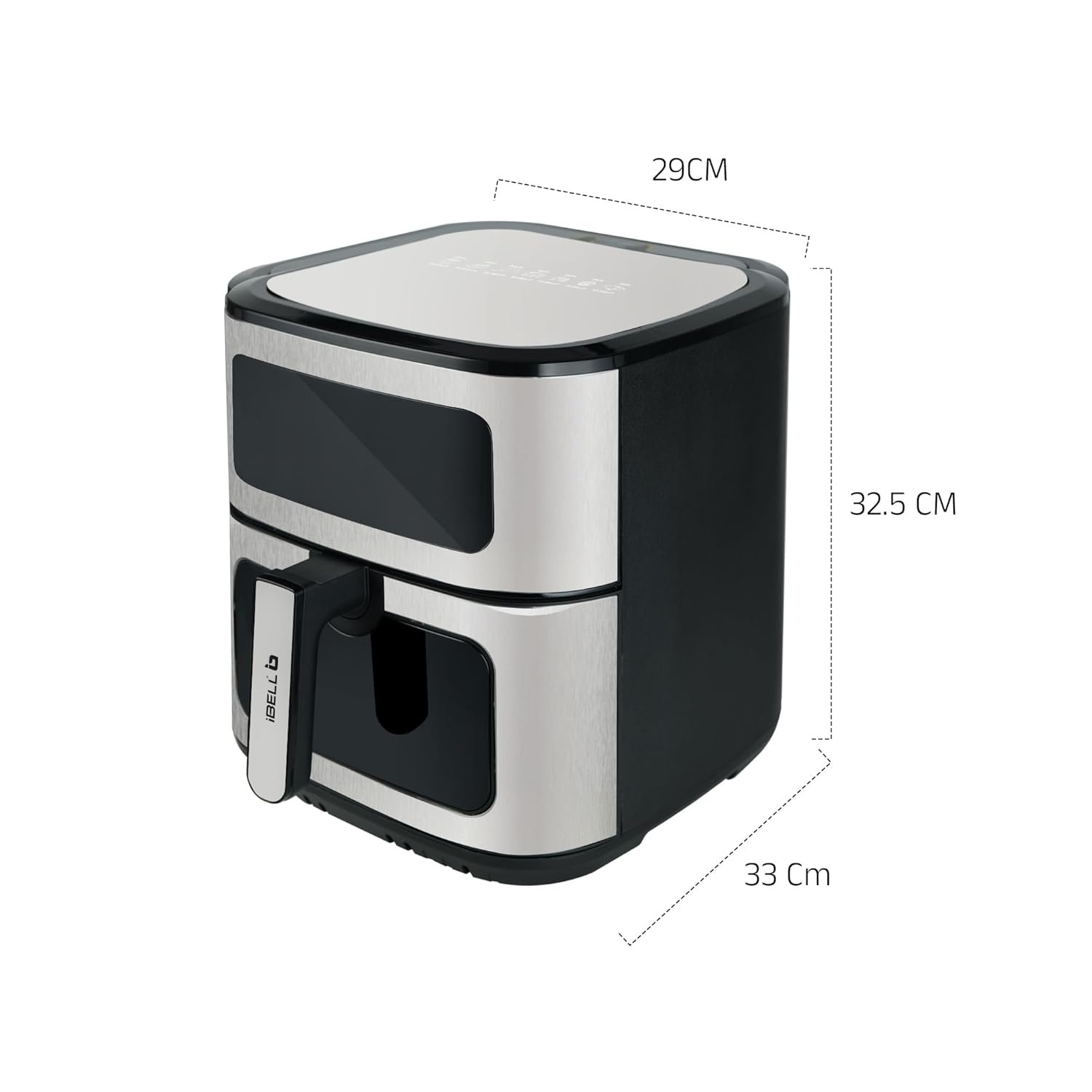 iBELL AEROFRY800 Air Fryer, 8L Capacity, 1800W, Heavy duty, 10 Preset Menu, Touch screen, Multiple Cooking Options, Dishwasher Safe, Non-stick Coating, (Black) - Image 7