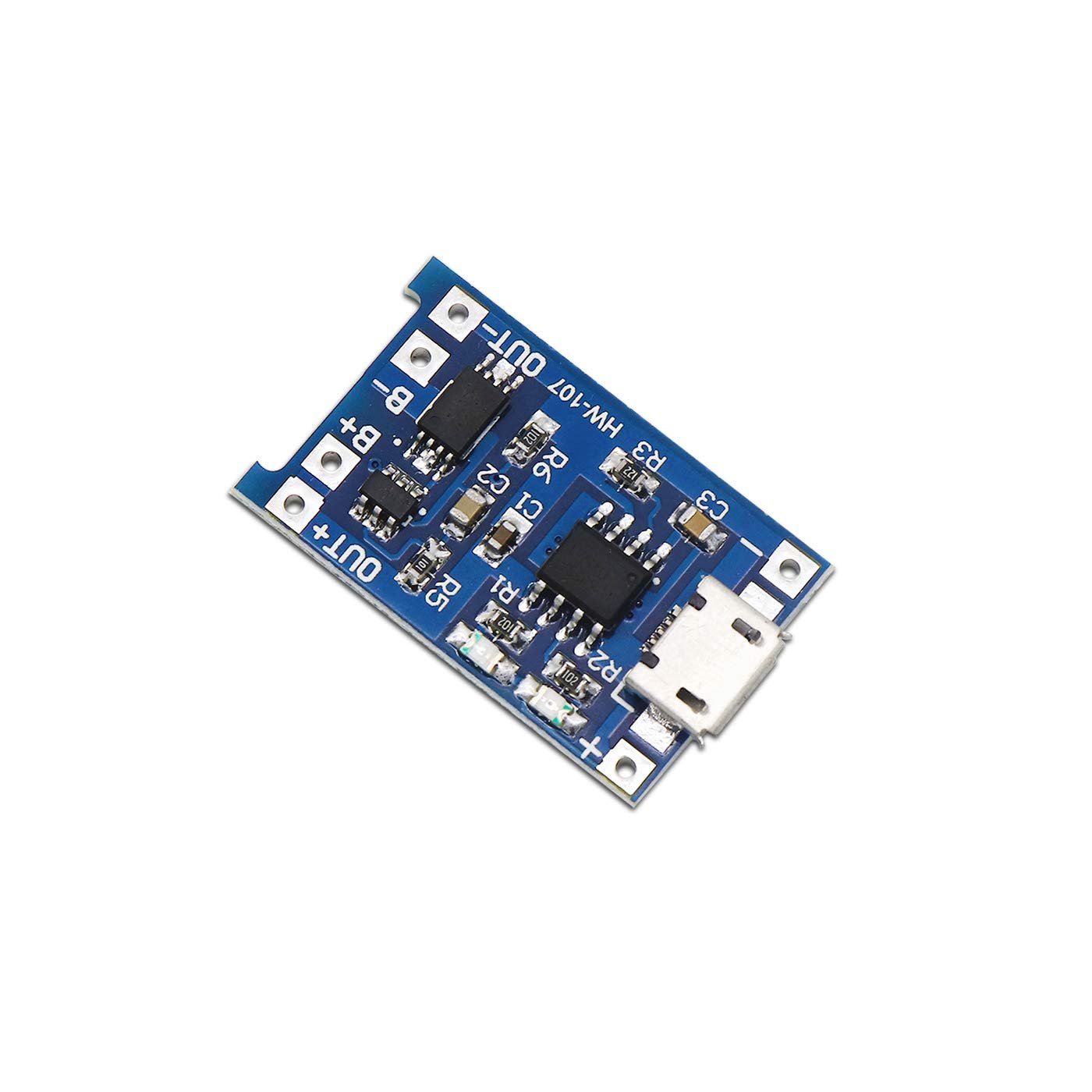 Electronic Spices TP4056 Micro USB Lithium Battery Charging Converter with Overcharge Discharge Over-Current Protection Charging Board (5V,18650), (10) - Image 3