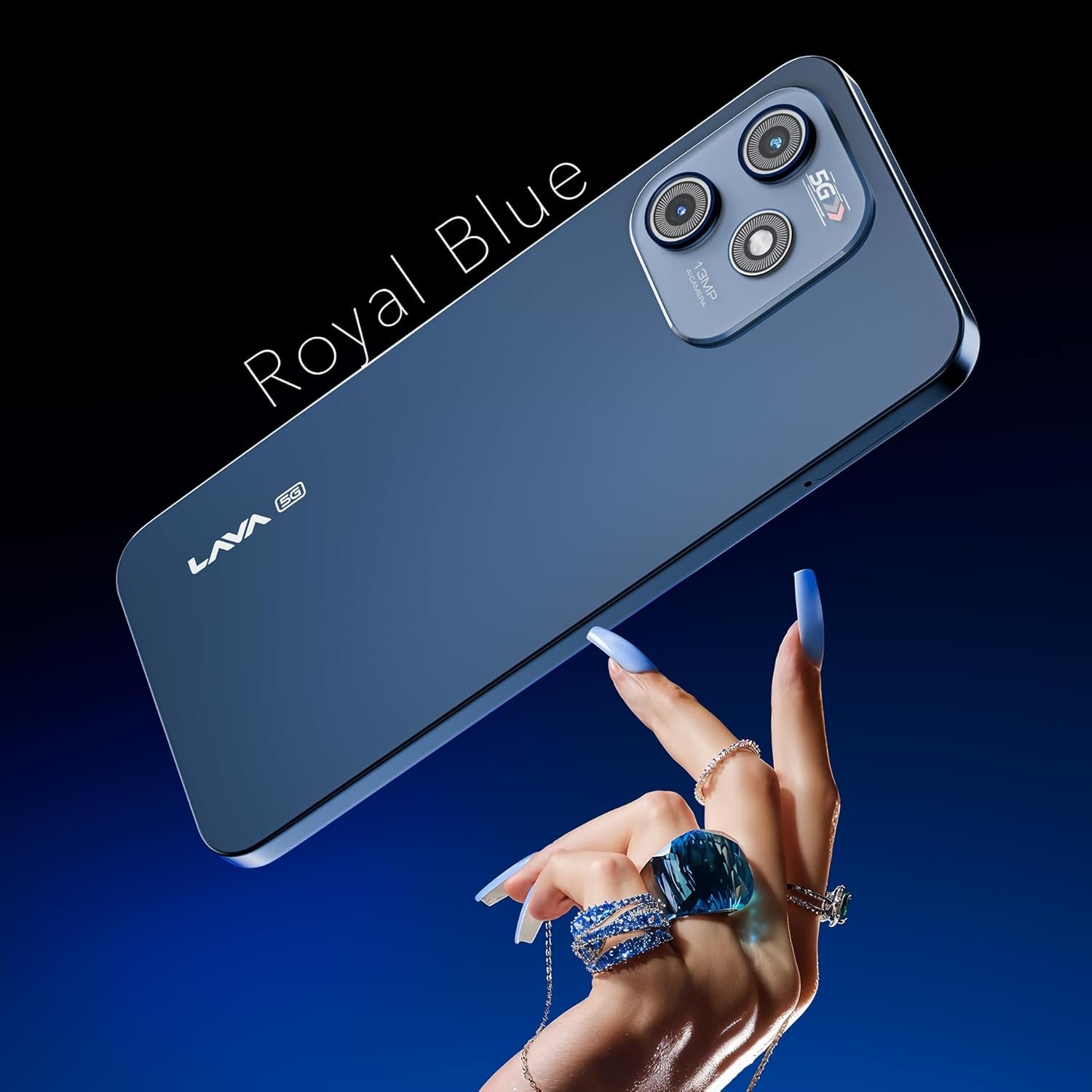 Lava Bold N1 5G (Royal Blue, 4GB RAM, 64GB Storage) |Bigger 6.75" HD+ Notch Display | Octacore 5G Processor | 13 MP AI Camera |5000 mAh Battery| IP54 Rated Dust & Water Splash Proof - Image 12