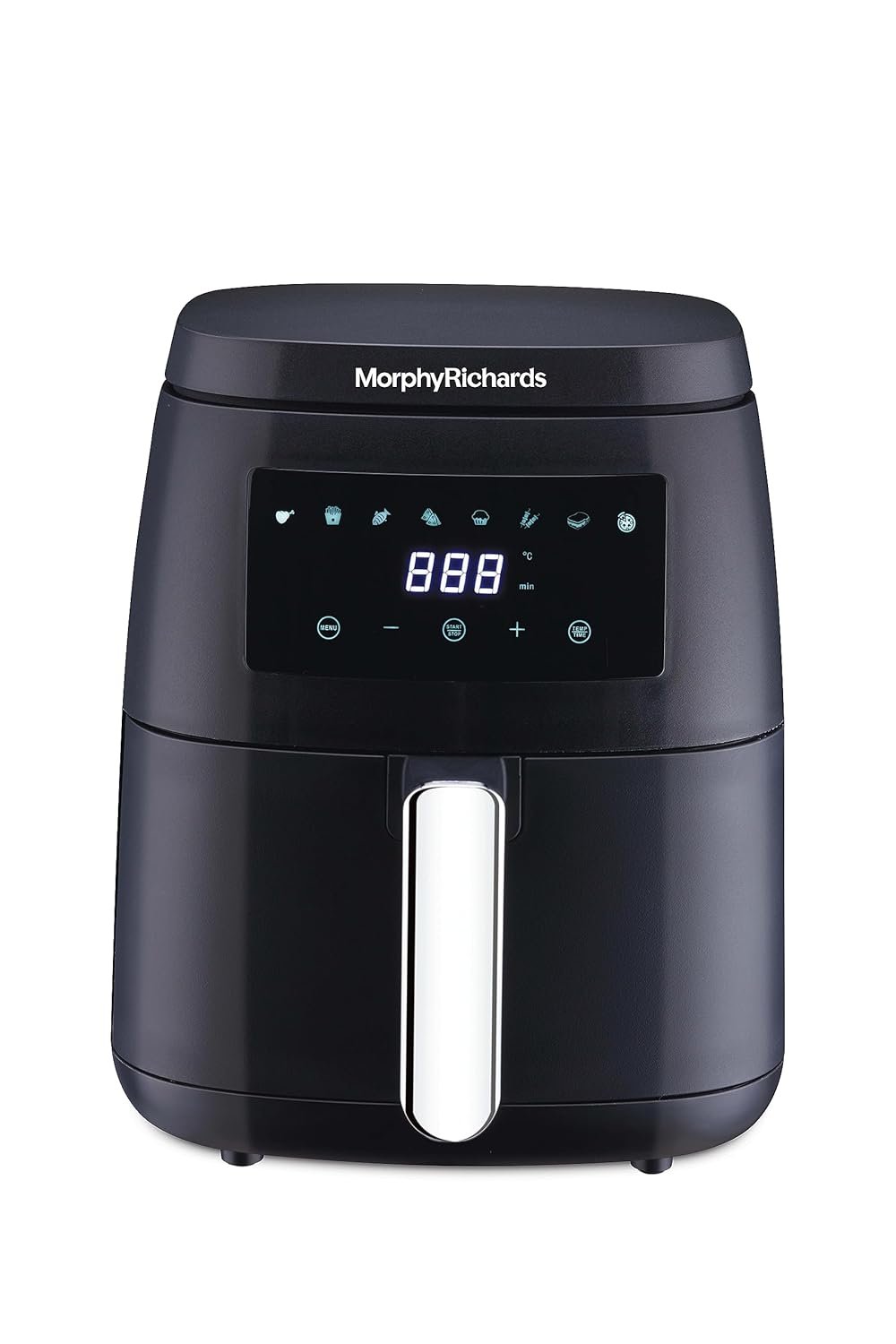 Morphy Richards Digital Air Fryer for Home | 5L Capacity | 1500W | Digital Control | Dual Fan Tech | Adjustable Time & Temp | Voltage Protection | 2-Year Warranty | Black - Image 2