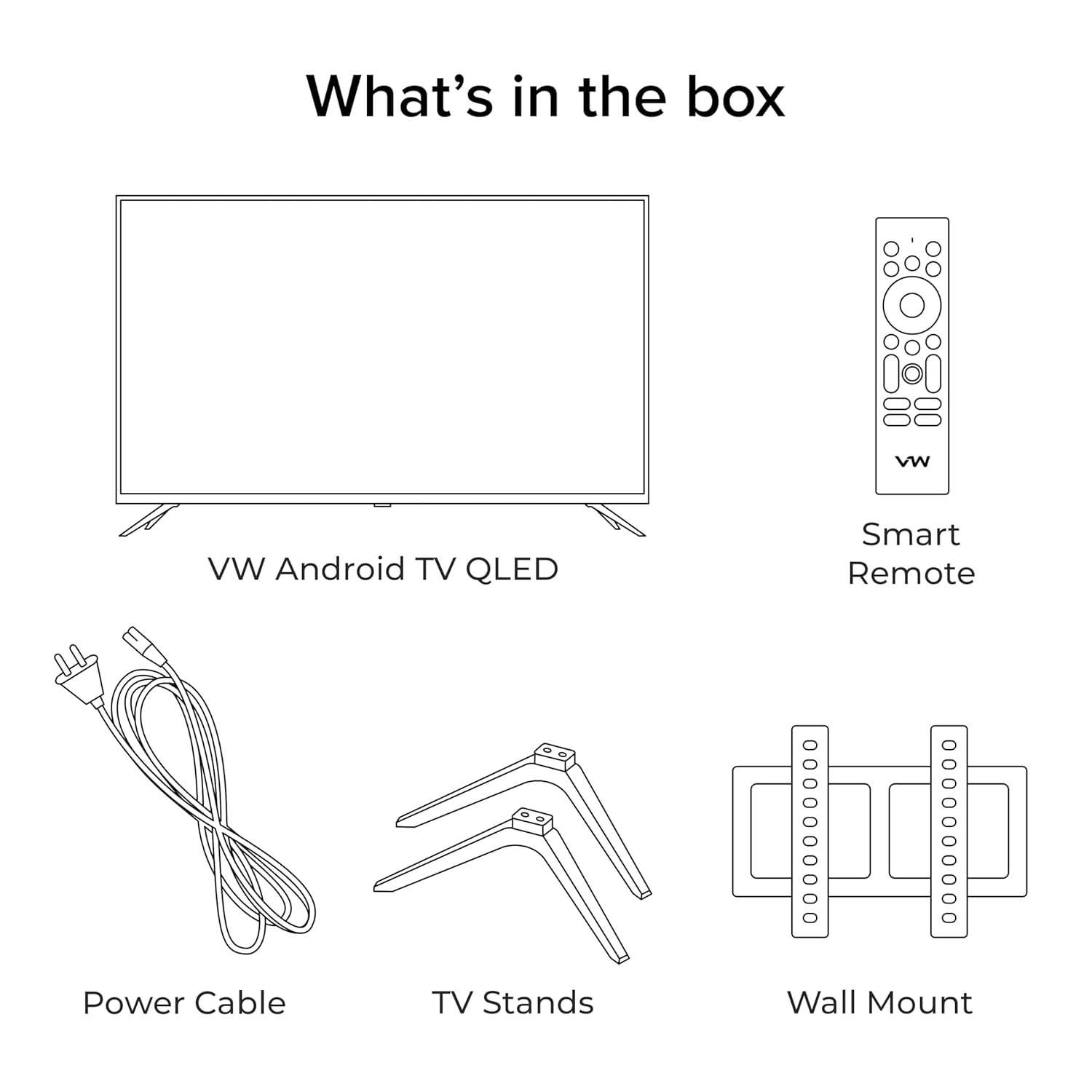 VW ( Visio World. 101 cm (40 inches) OptimaX Series Full HD Smart QLED Android TV VW40AQ1 (Black) - Image 7