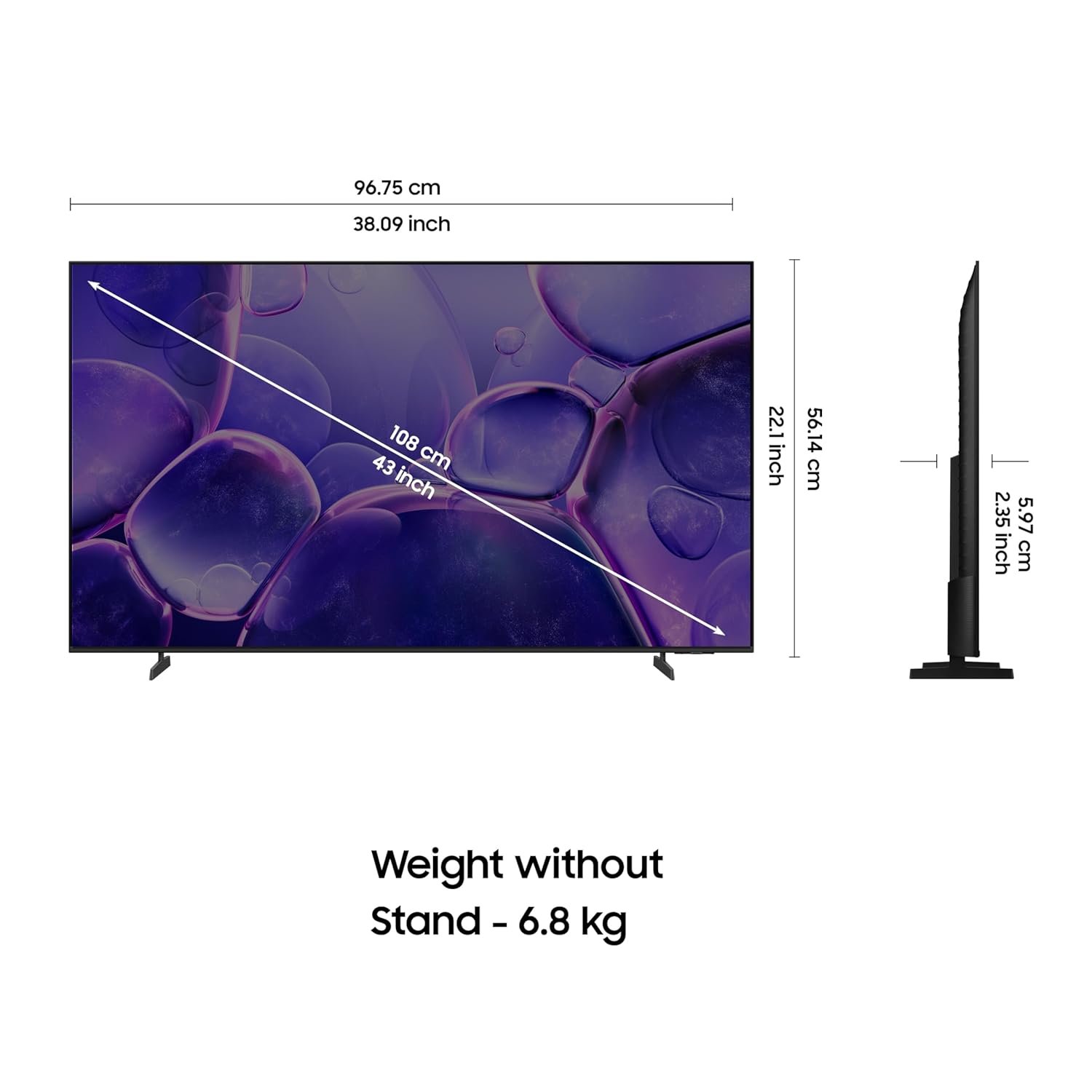 Samsung 108 cm (43 inches) Crystal 4K Vista Pro Ultra HD Smart LED TV UA43UE86AFULXL - Image 6