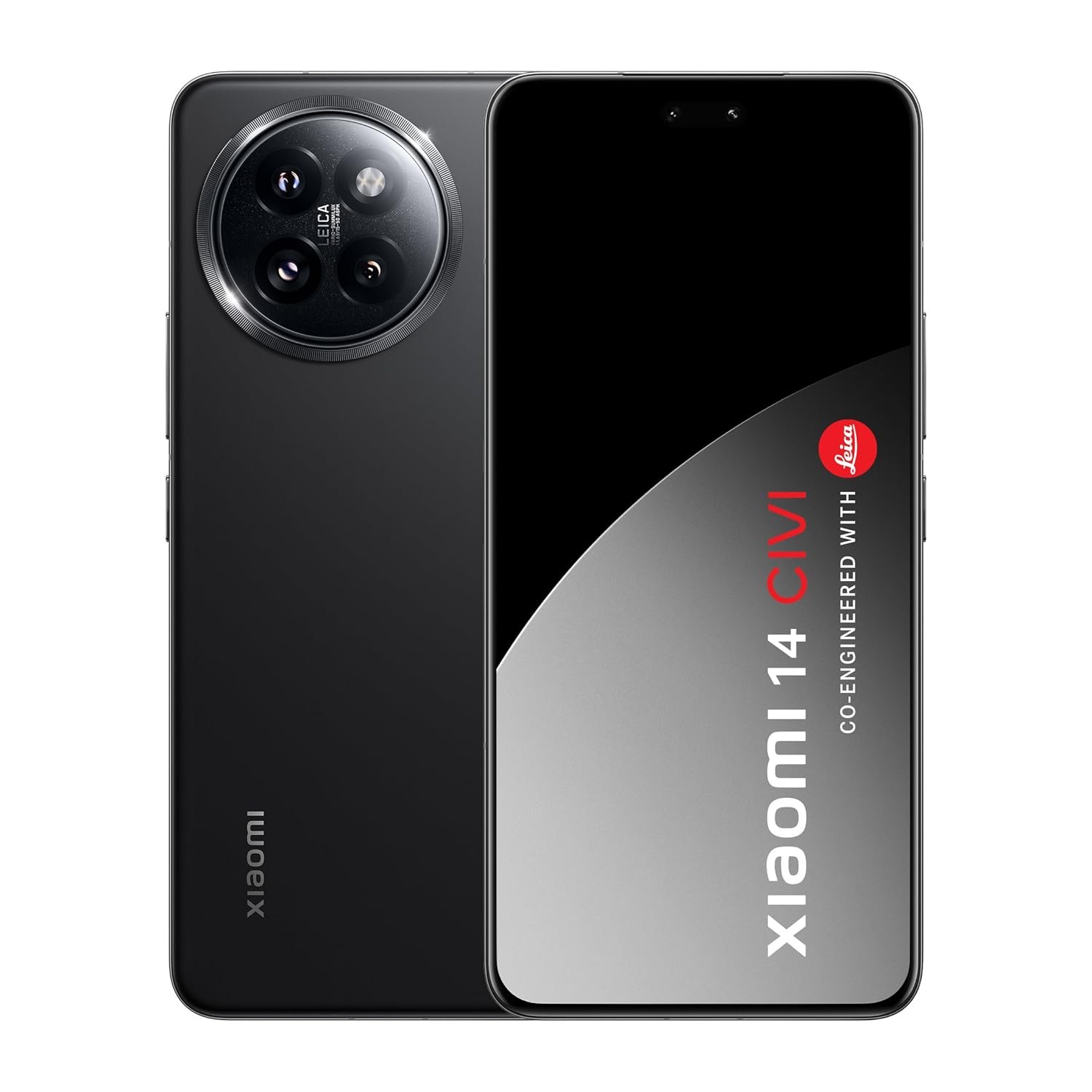 XIAOMI 14 Civi Shadow Black (8GB RAM 256GB Storage) | 50 MP Leica Triple Camera| SD 8s Gen 3 | 1.5K Quad Curved AMOLED HyperOS - Image 2