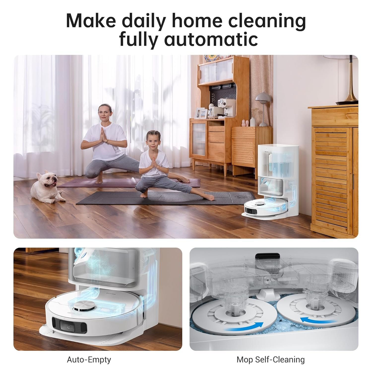 DREAME L10s Ultra Robot Vacuum Cleaner Washer with Self-Cleaning Base Station (Dust Drain, Automatic Cleaning) AI Obstacle Detection 3D, 5300Pa Suction Power, 210 Minutes Battery, WiFi/APP/Alexa - Image 5