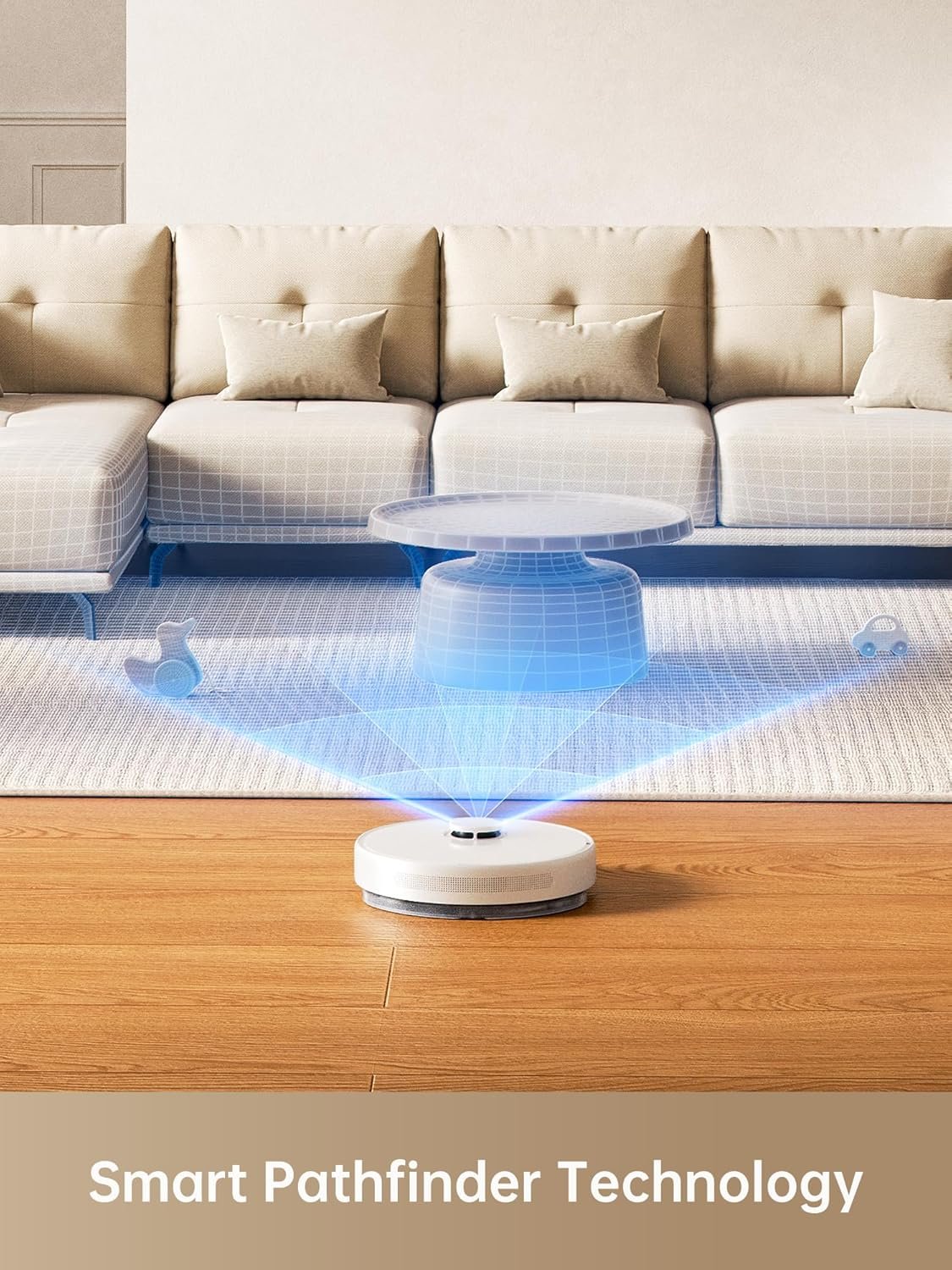 Dreame D10 Plus Gen 2 Robot Vacuum Cleaner with Automatic Dust Emptying, Stores up to 90 Days of Dust, LiDAR Navigation, 6000 Pa Suction Power for Carpets and Pet Hair, 285-Minute Battery, White - Image 6