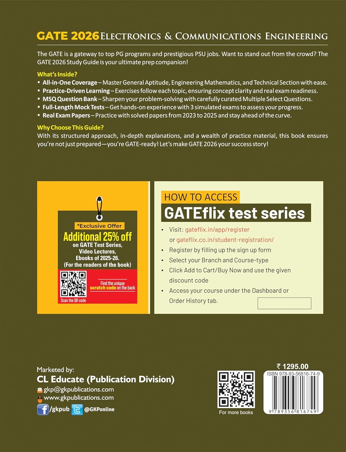 GKP GATE 2026 Electronics & Communication Engineering Guide | Master General Aptitude, Engineering Mathematics, Technical & Core Concepts | 2800+ ... Mock Tests | With GATEflix Test Series Code - Image 3