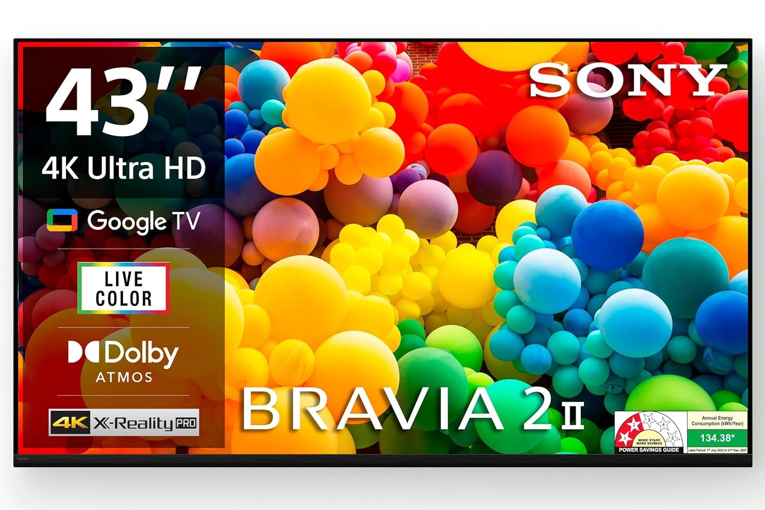 Sony 108 cm (43 inches) BRAVIA 2M2 Series 4K Ultra HD Smart LED Google TV K-43S22M2-3 Years Warranty for Limited Period - Image 2